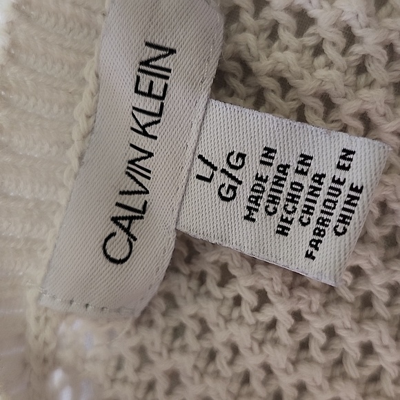 CALVIN KLEIN Women's Striped Knit Sweater Lightweight Everyday Office Casual - Picture 7 of 8